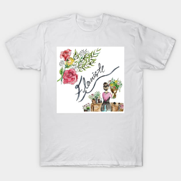 Florist Shop T-Shirt by CasValli